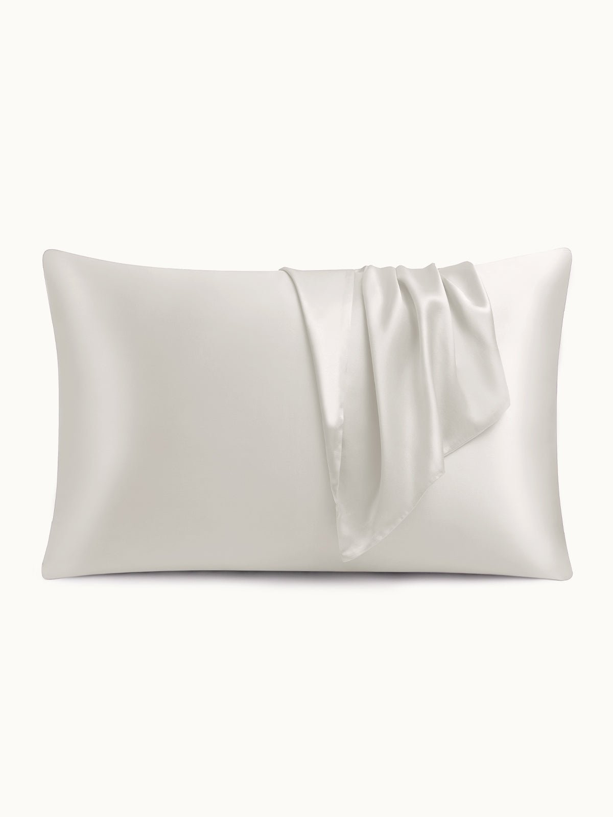 2 Pack Soft Silk Pillowcases with Hidden Zipper