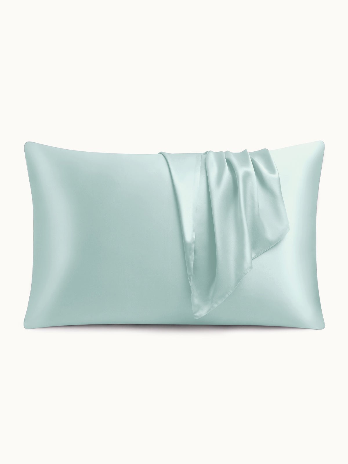 2 Pack Soft Silk Pillowcases with Hidden Zipper
