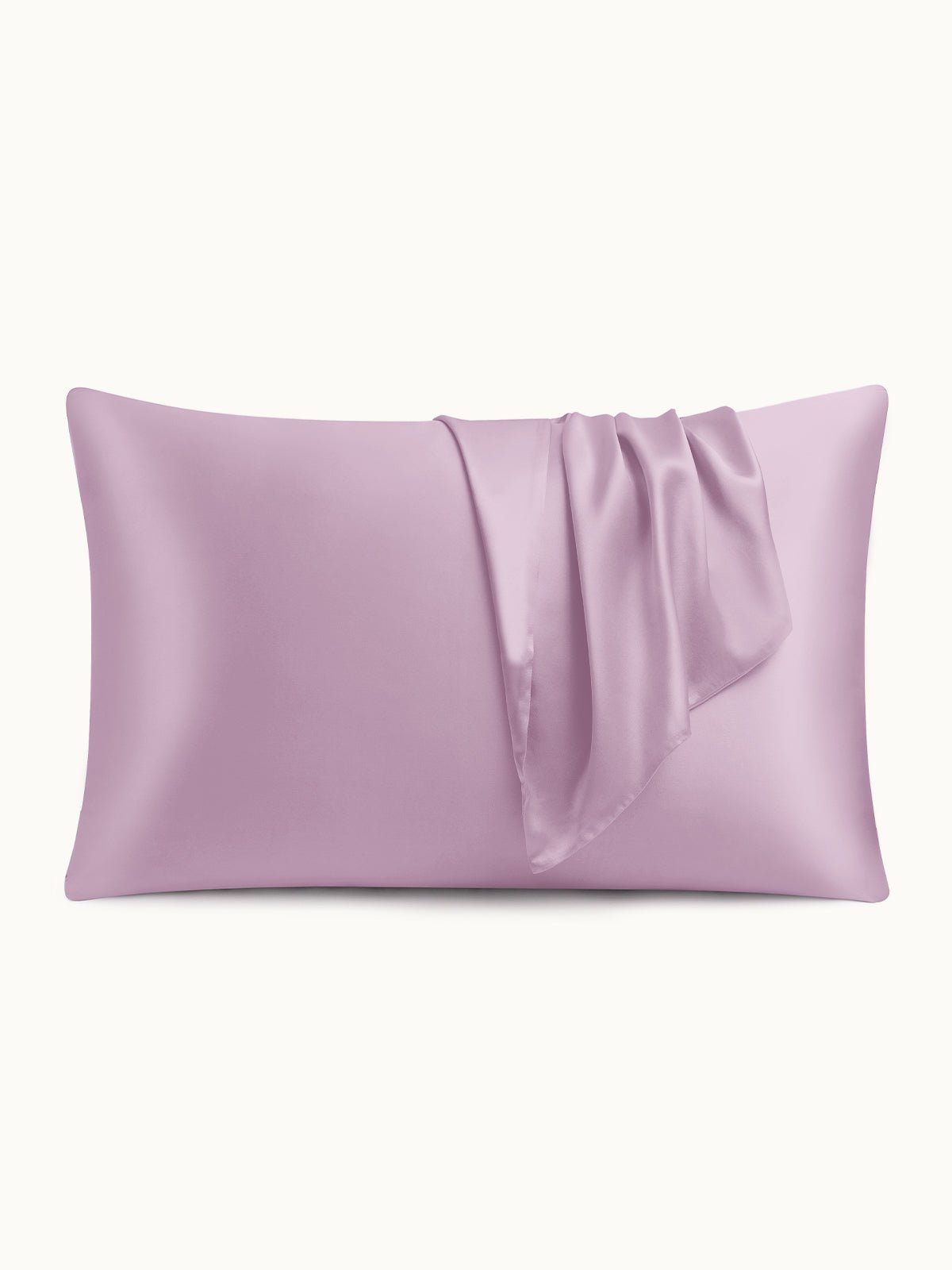 2 Pack Soft Silk Pillowcases with Hidden Zipper