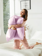 2 Pack Soft Silk Pillowcases with Hidden Zipper