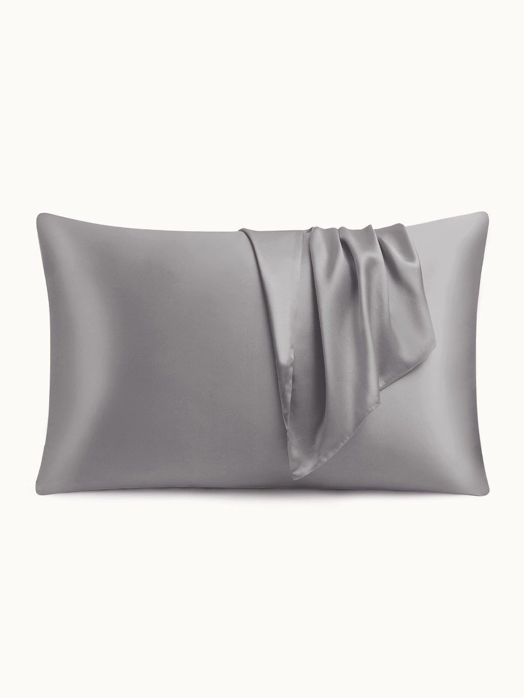 2 Pack Soft Silk Pillowcases with Hidden Zipper