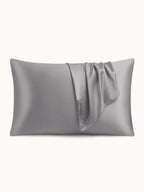 2 Pack Soft Silk Pillowcases with Hidden Zipper
