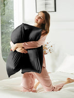 2 Pack Soft Silk Pillowcases with Hidden Zipper