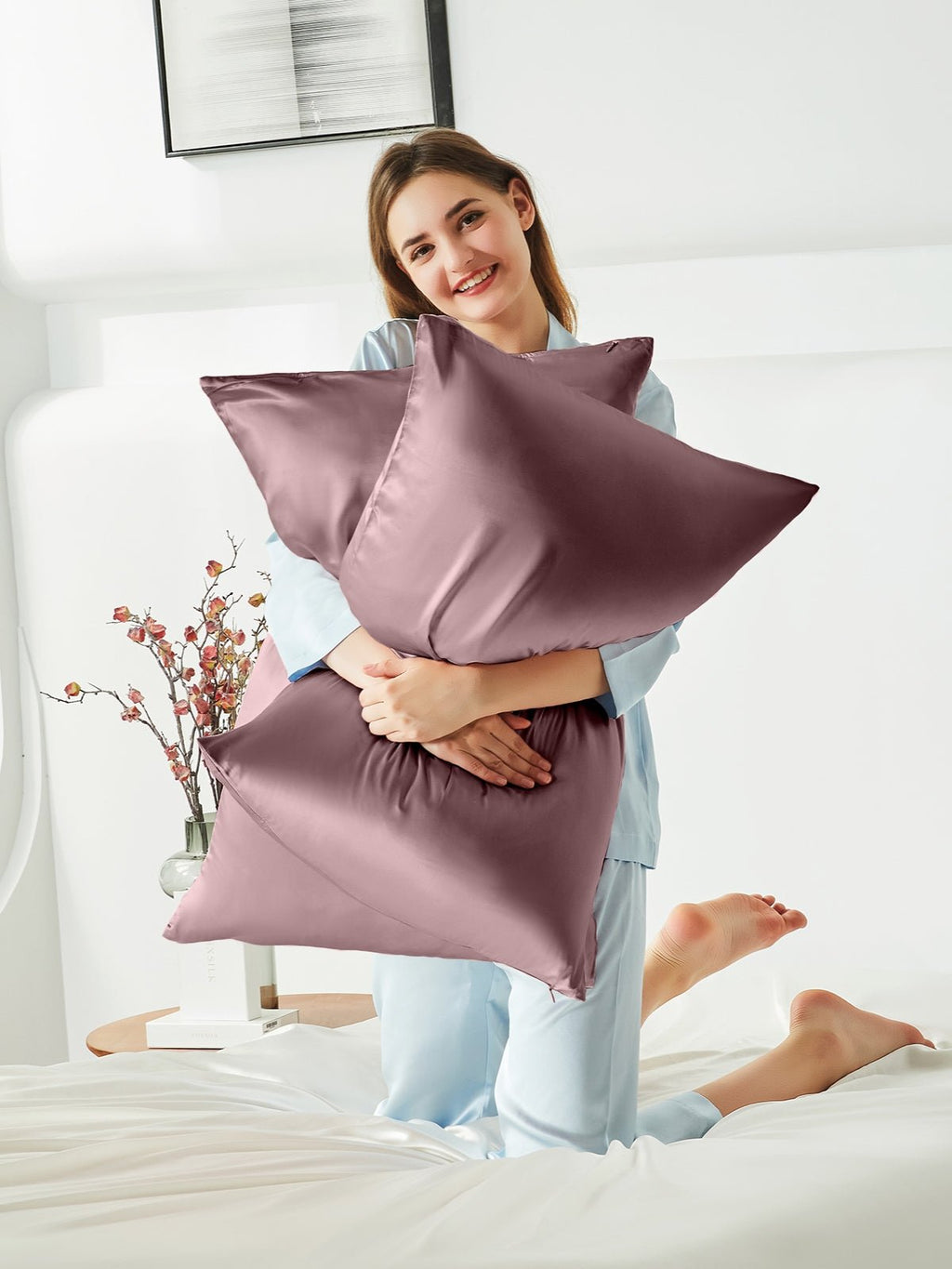 Soft Mulberry Silk Pillowcase with Hidden Zipper