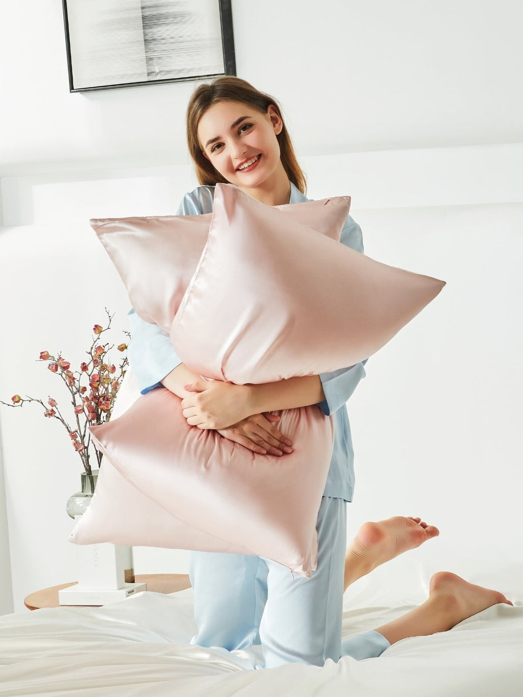 Soft Mulberry Silk Pillowcase with Hidden Zipper