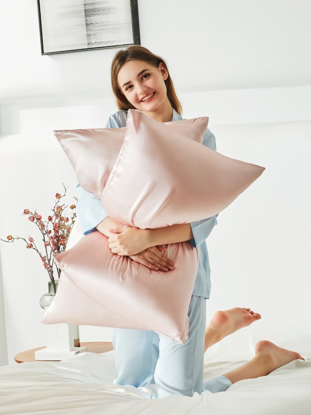 Soft Mulberry Silk Pillowcase with Hidden Zipper