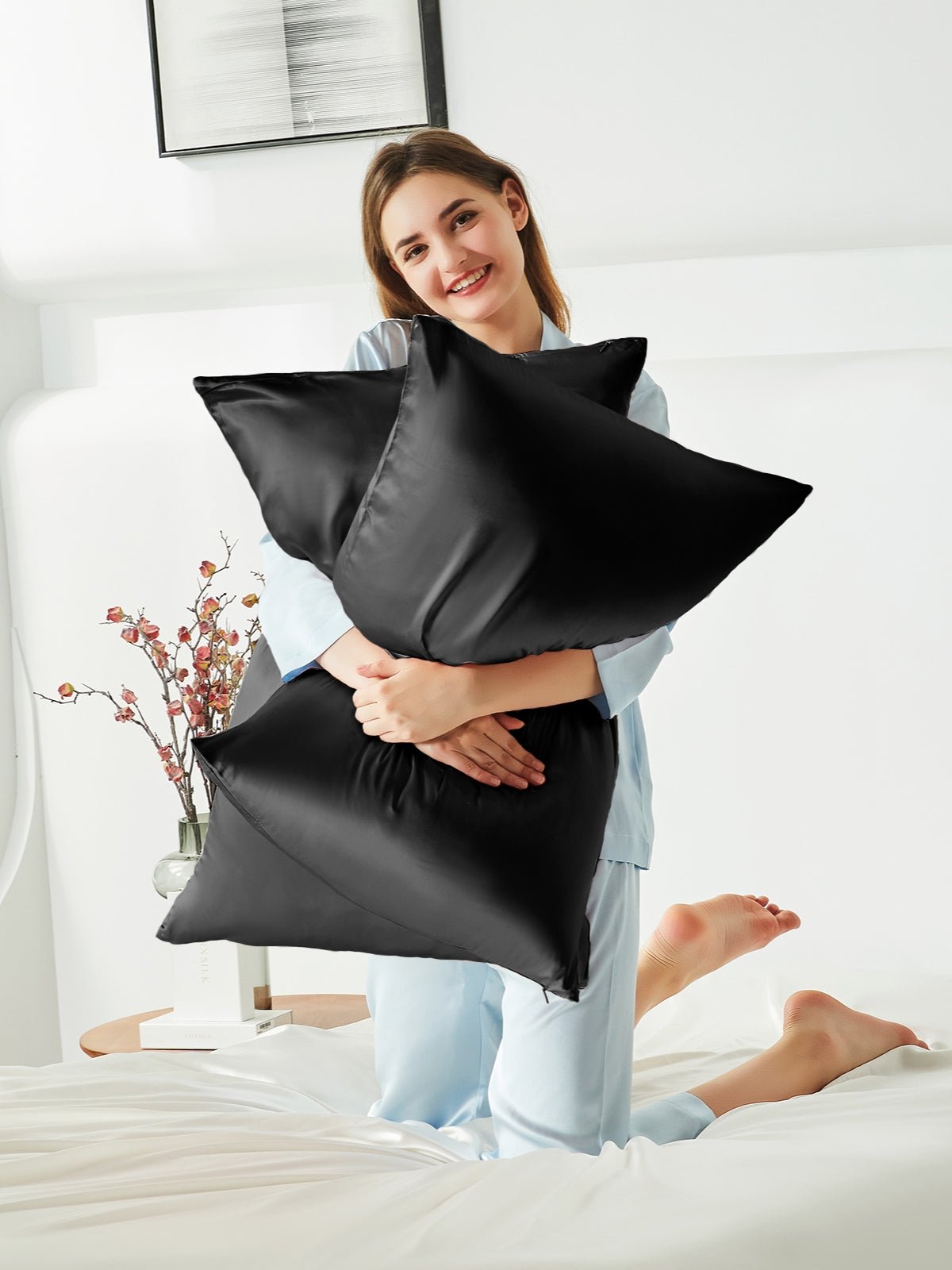 Soft Mulberry Silk Pillowcase with Hidden Zipper