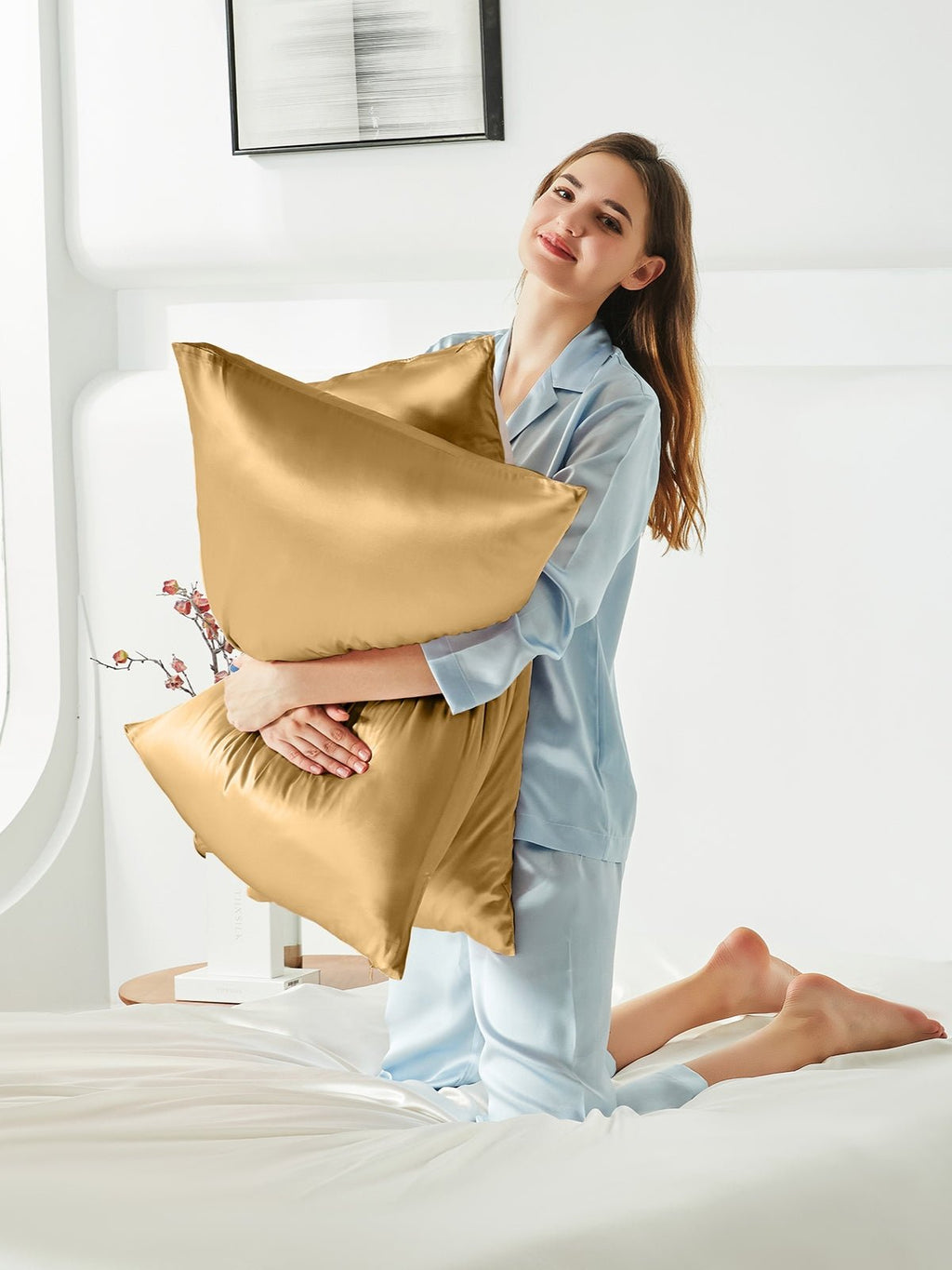 Soft Silk Pillowcase & Eye Mask Set