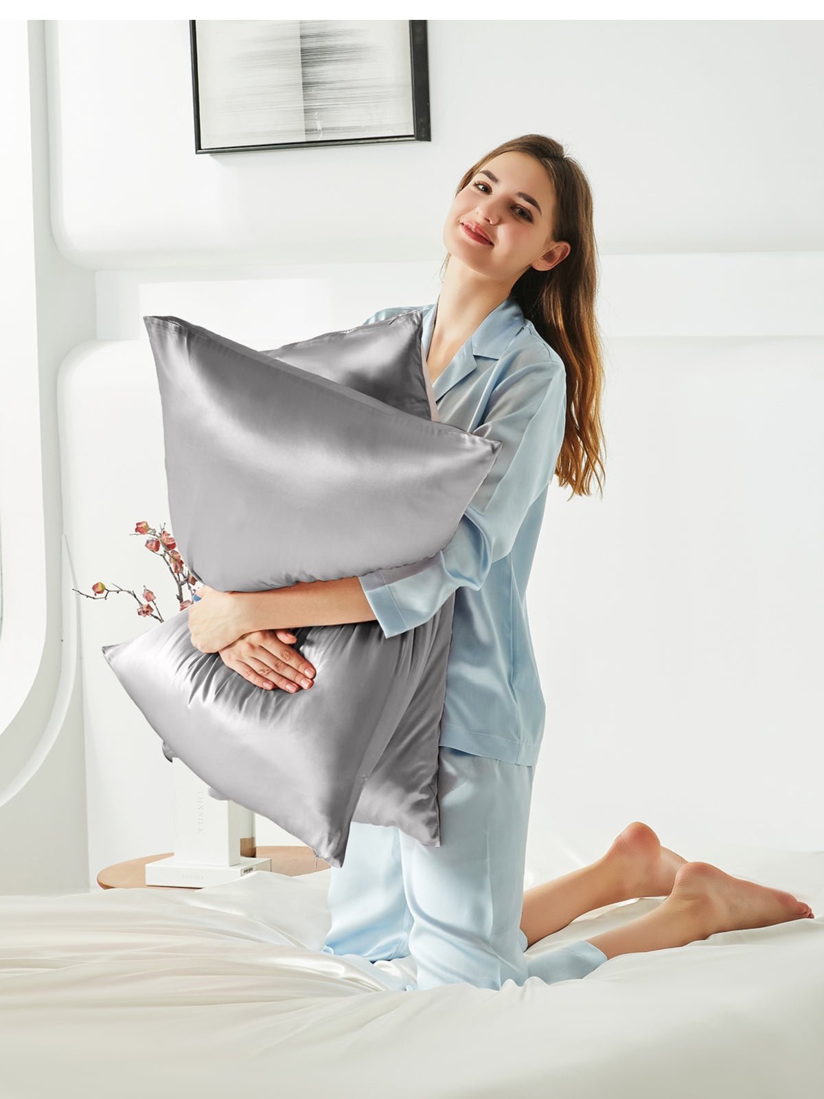 Soft Mulberry Silk Pillowcase with Hidden Zipper