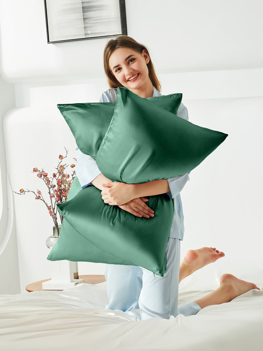 Soft Mulberry Silk Pillowcase with Hidden Zipper