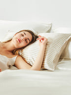 Striped Soft Silk & TENCEL™ Pillowcase