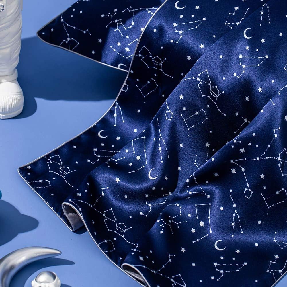 Zodiac Soft Silk Pillowcase & Eye Mask Set