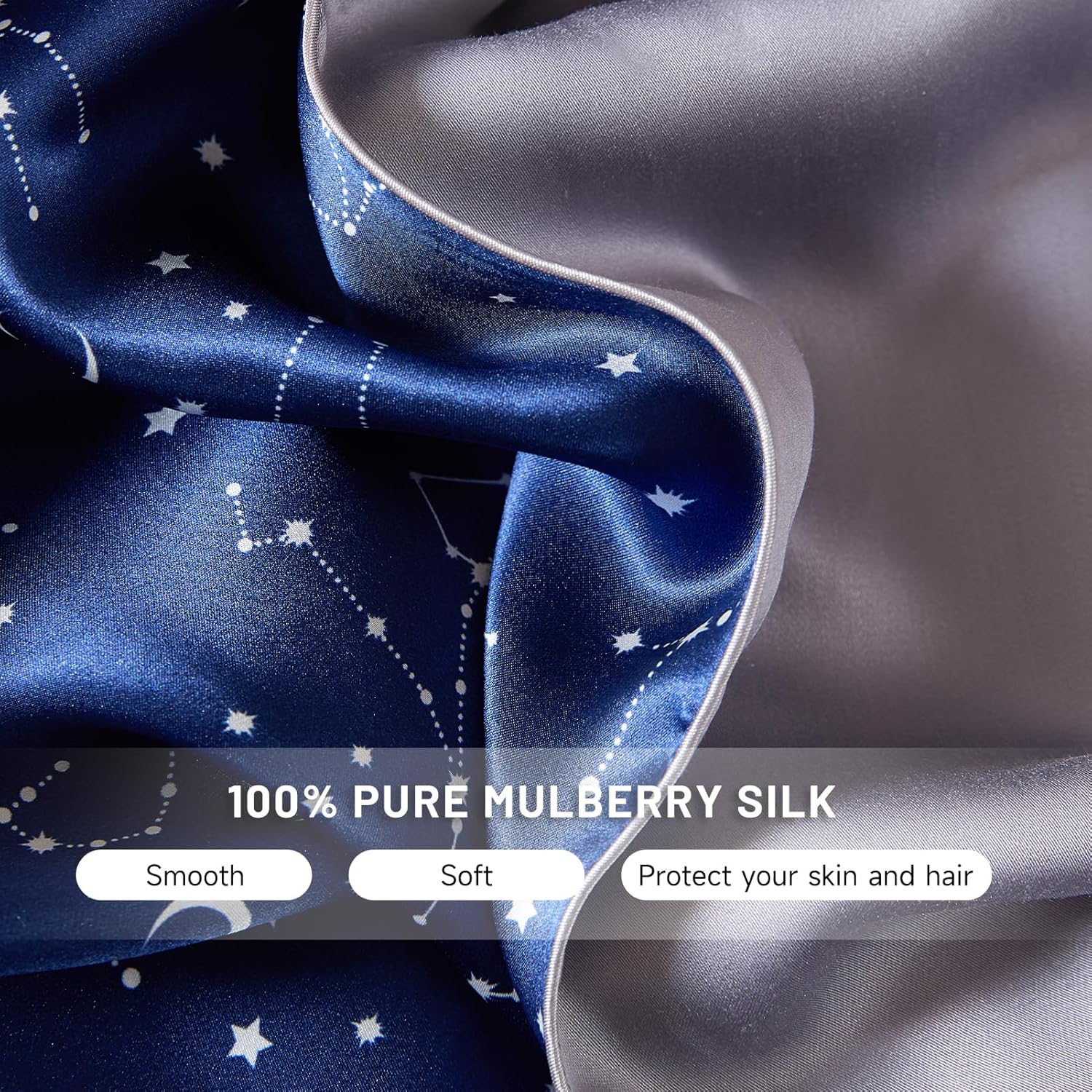 Zodiac Soft Silk Pillowcase & Eye Mask Set