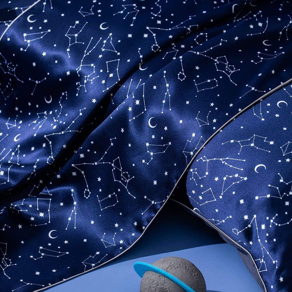 Zodiac Soft Silk Pillowcase & Eye Mask Set