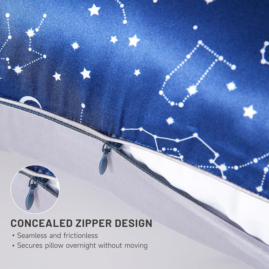 Zodiac Soft Silk Pillowcase & Eye Mask Set