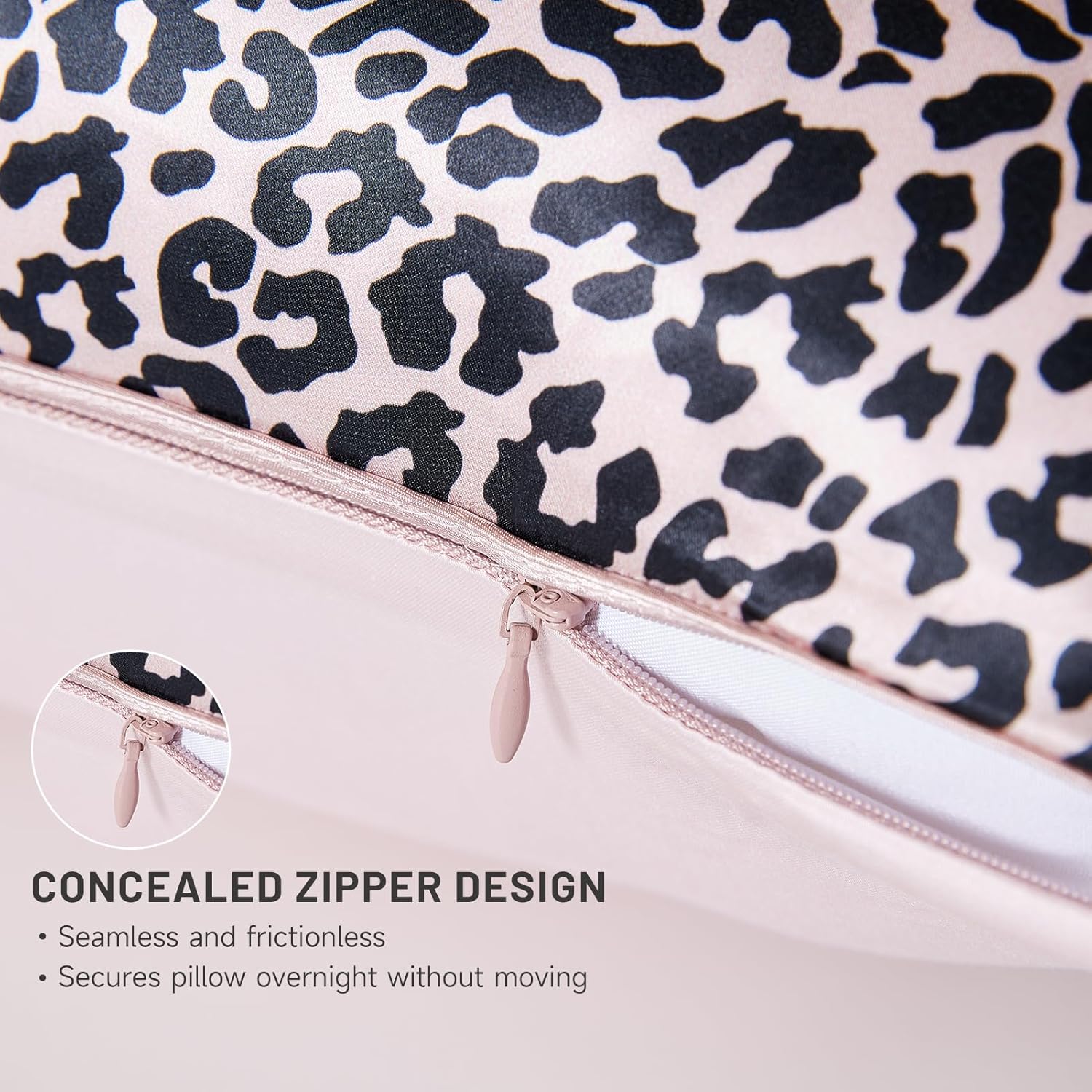 Leopard Soft Silk Pillowcase & Eye Mask Set