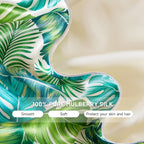 Monstera Soft Silk Pillowcase & Eye Mask Set