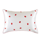 Strawberry Soft Silk Pillowcase & Eye Mask Set