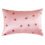 Strawberry Soft Silk Pillowcase & Eye Mask Set