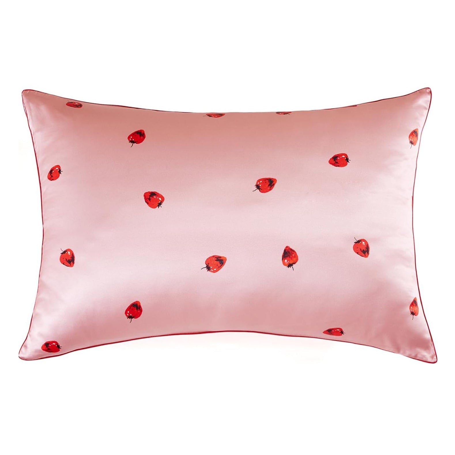 Strawberry Soft Silk Pillowcase & Eye Mask Set