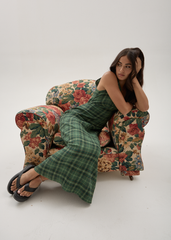 AFENDS Womens Tully - Seersucker Maxi Dress - Lonnie Hunter Green