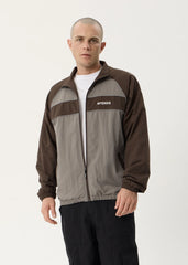 AFENDS Mens Spicy - Sports Spray Jacket - Olive