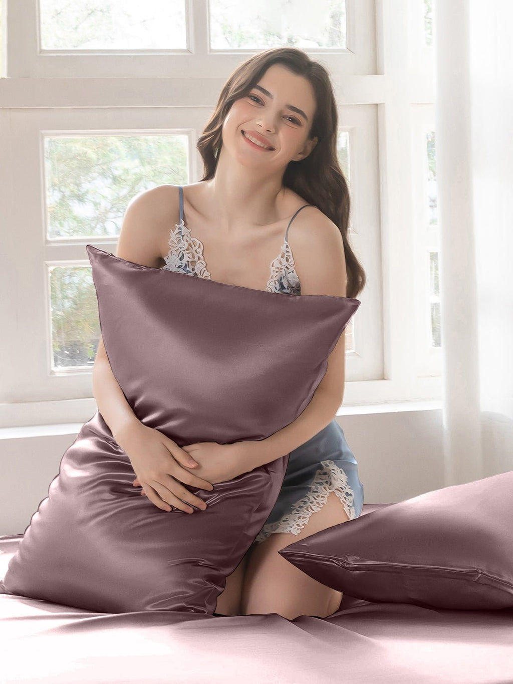 Premium Silk Pillowcase with Hidden Zipper