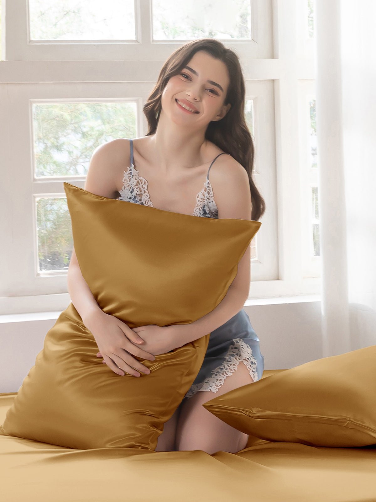 Premium Silk Pillowcase with Hidden Zipper