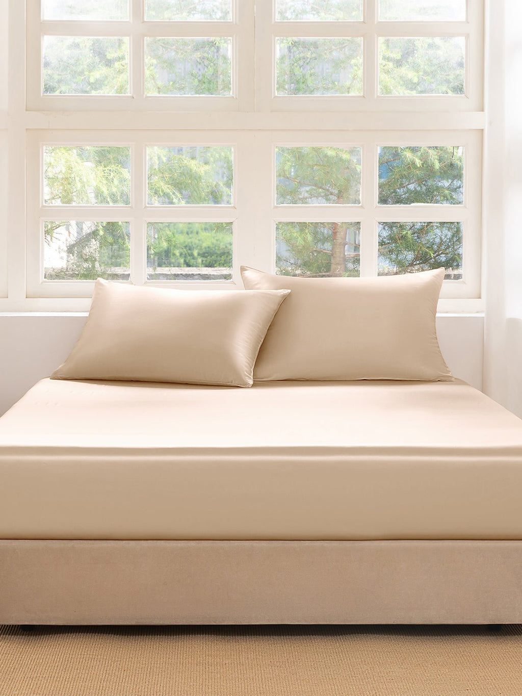 Premium Silk Fitted Sheet Set