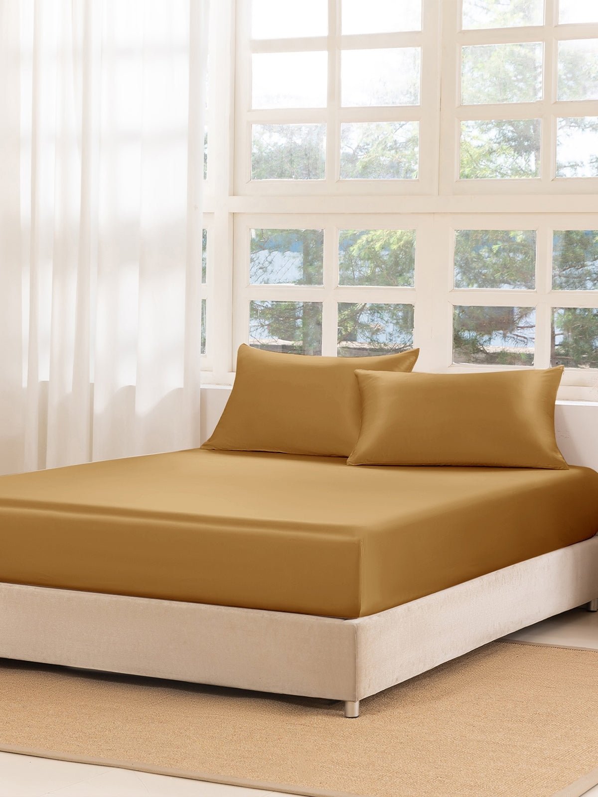 Premium Silk Fitted Sheet Set