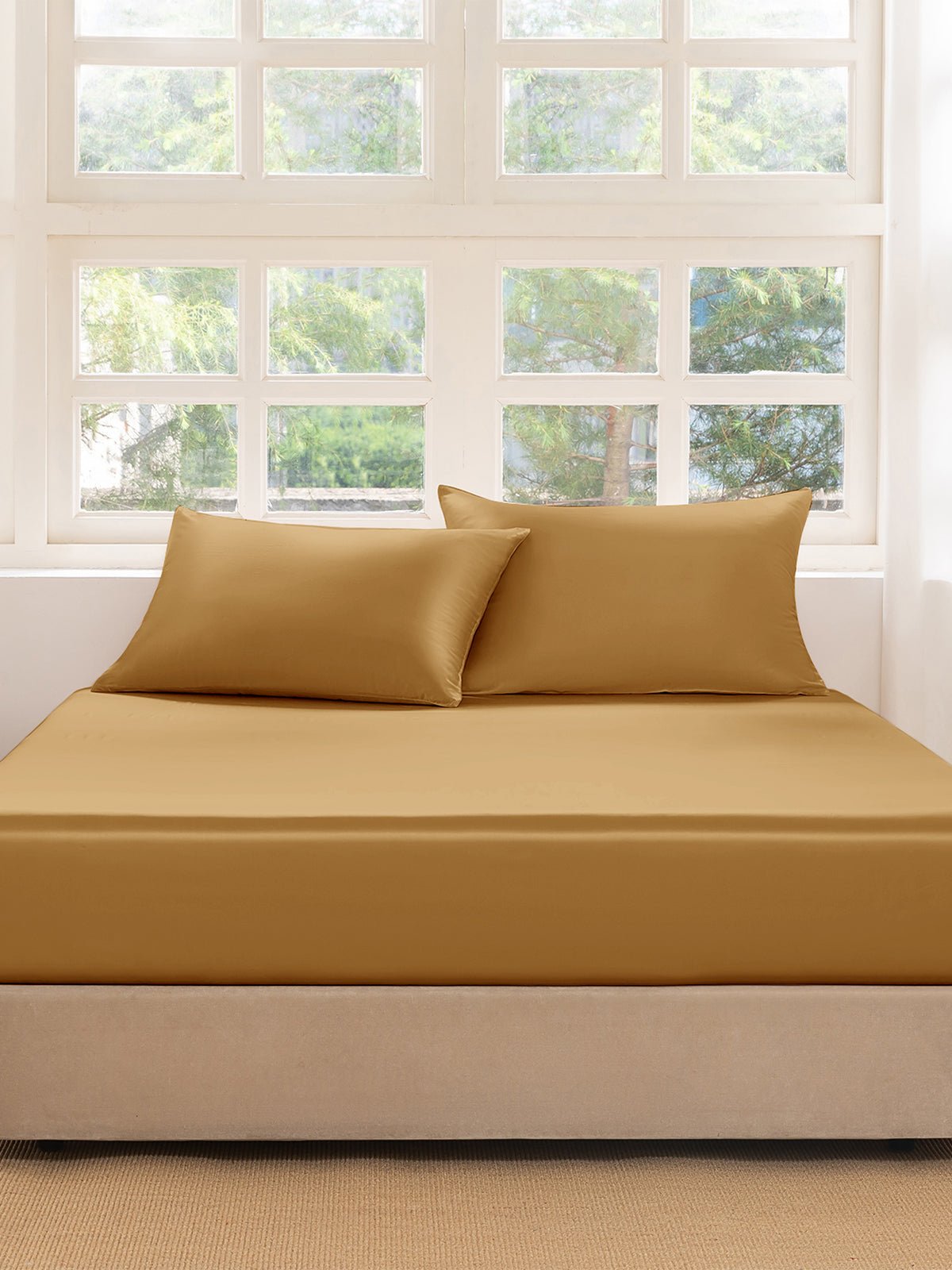 Premium Silk Fitted Sheet Set