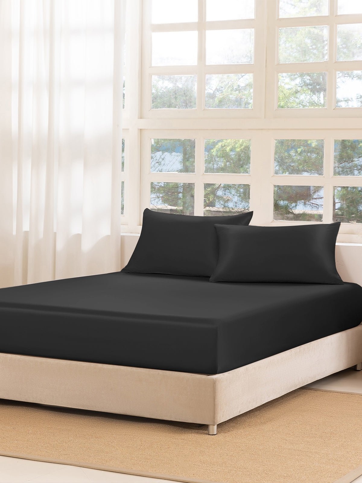 Premium Silk Fitted Sheet Set