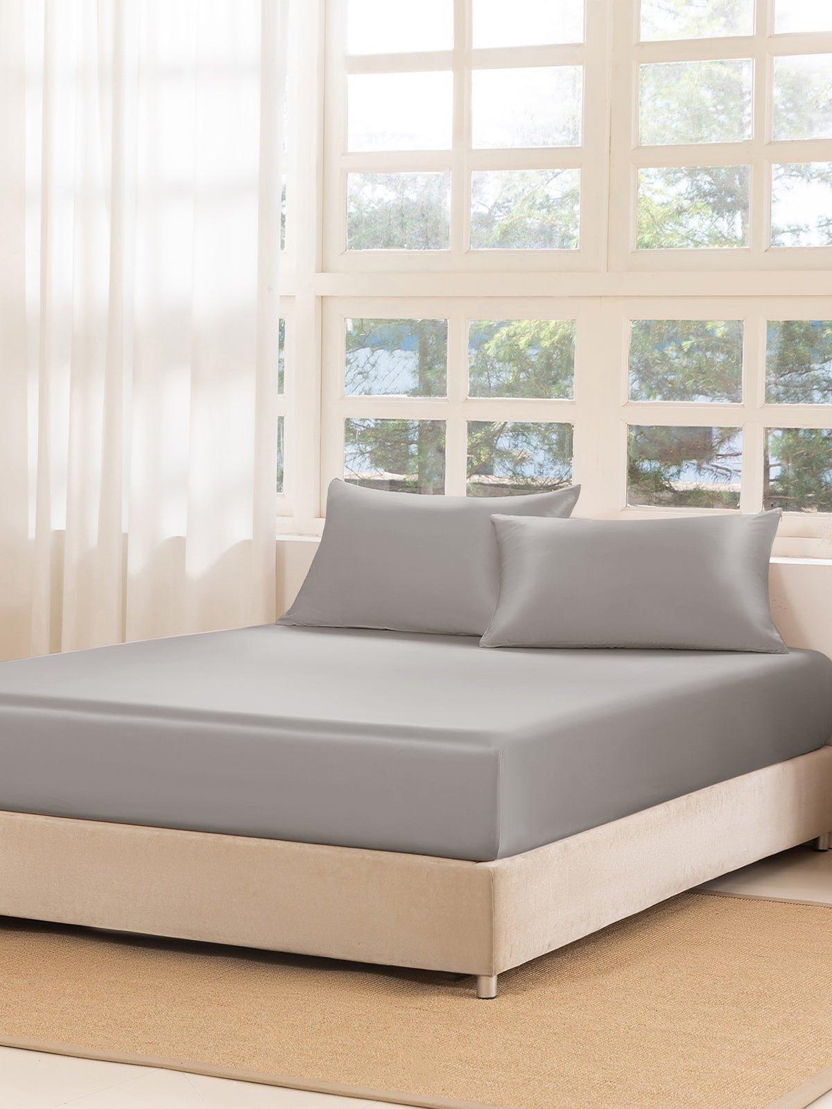 Premium Silk Fitted Sheet Set