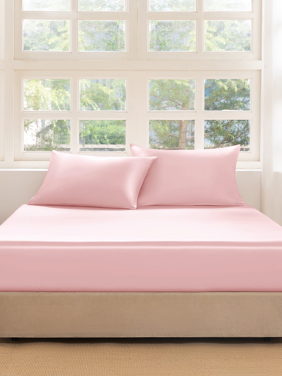 Premium Silk Fitted Sheet Set