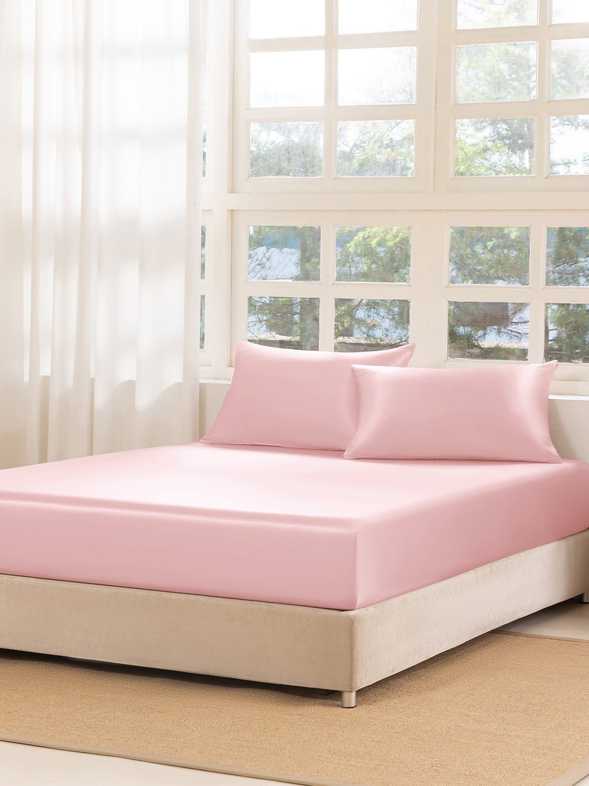 Premium Silk Fitted Sheet Set