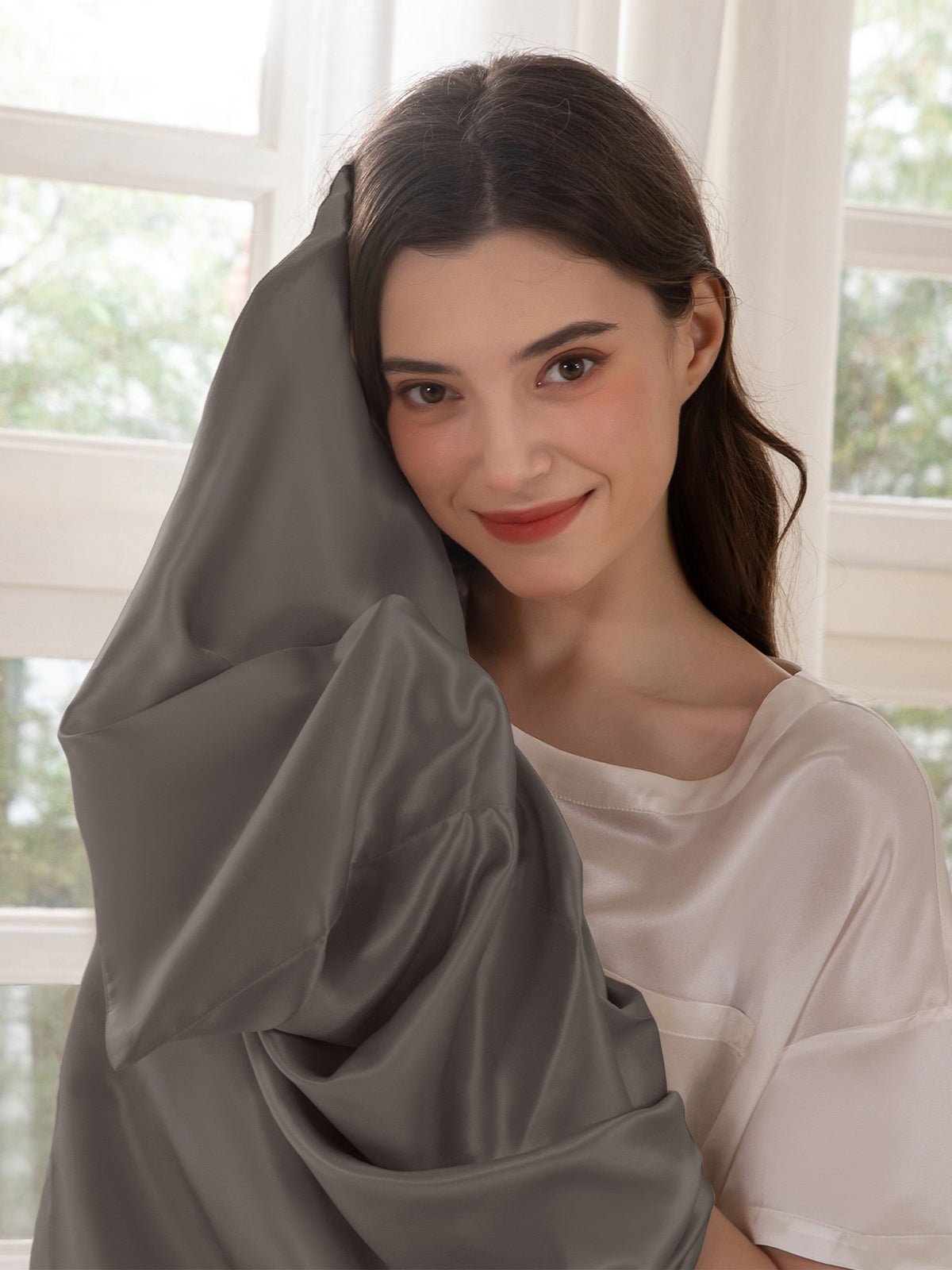 Premium Silk Pillowcase with Hidden Zipper