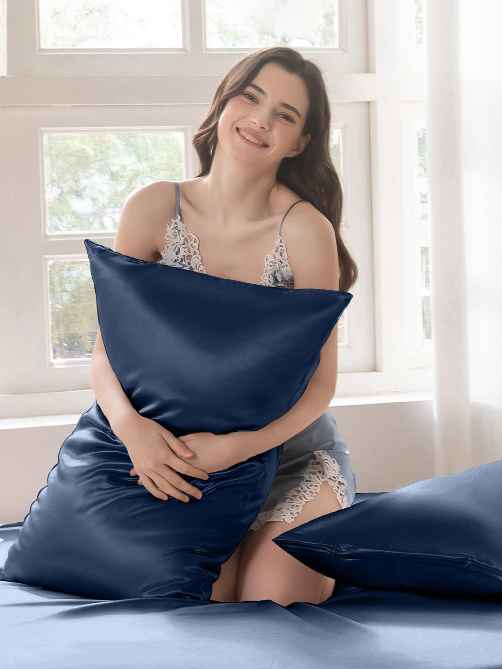 Premium Silk Pillowcase with Hidden Zipper