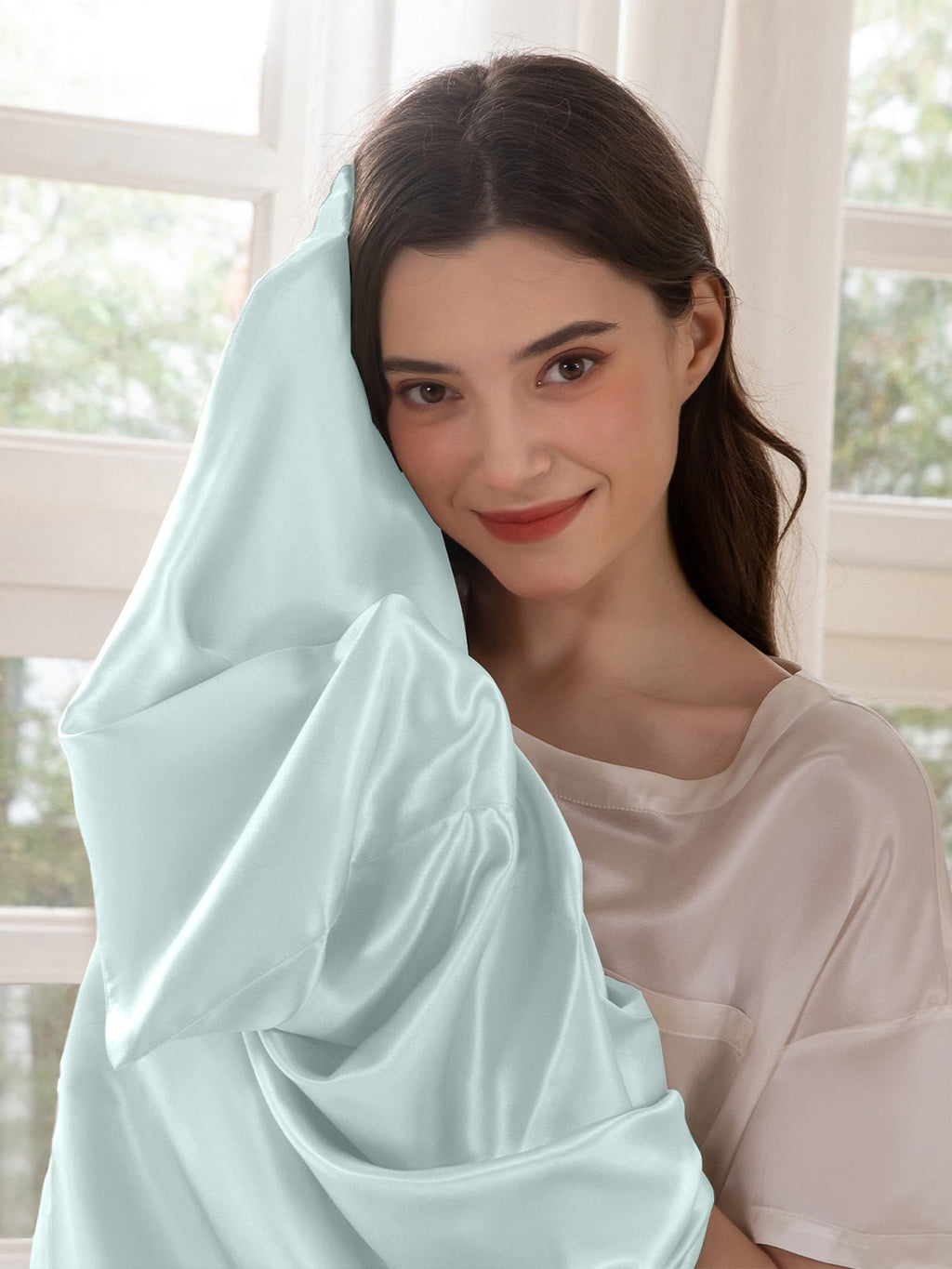 Premium Silk Pillowcase with Hidden Zipper
