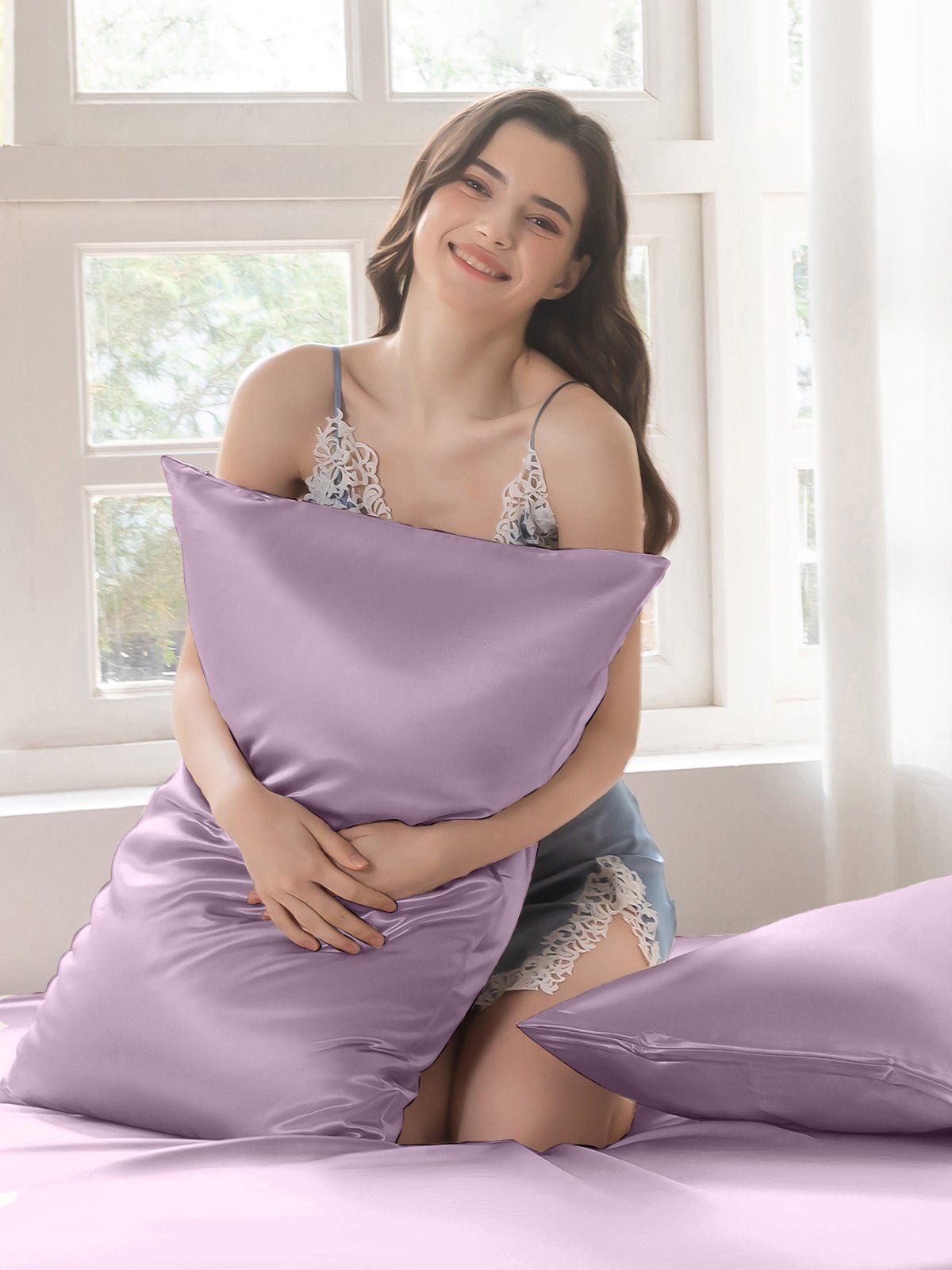 Premium Silk Pillowcase with Hidden Zipper