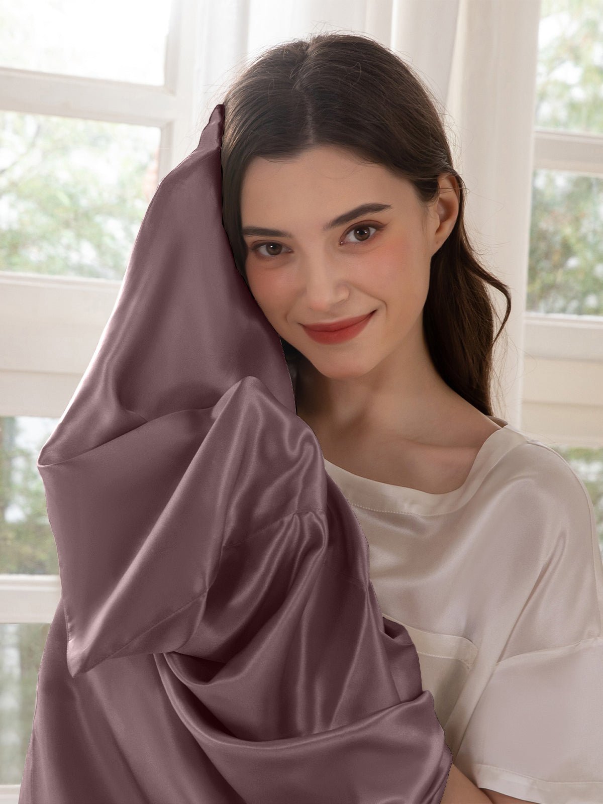Premium Silk Pillowcase with Hidden Zipper