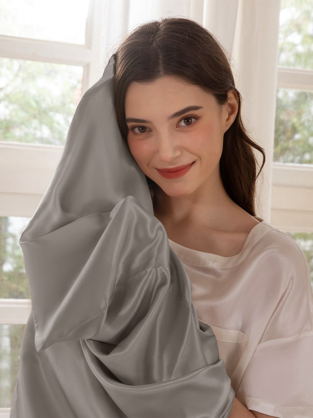 Premium Silk Pillowcase with Hidden Zipper