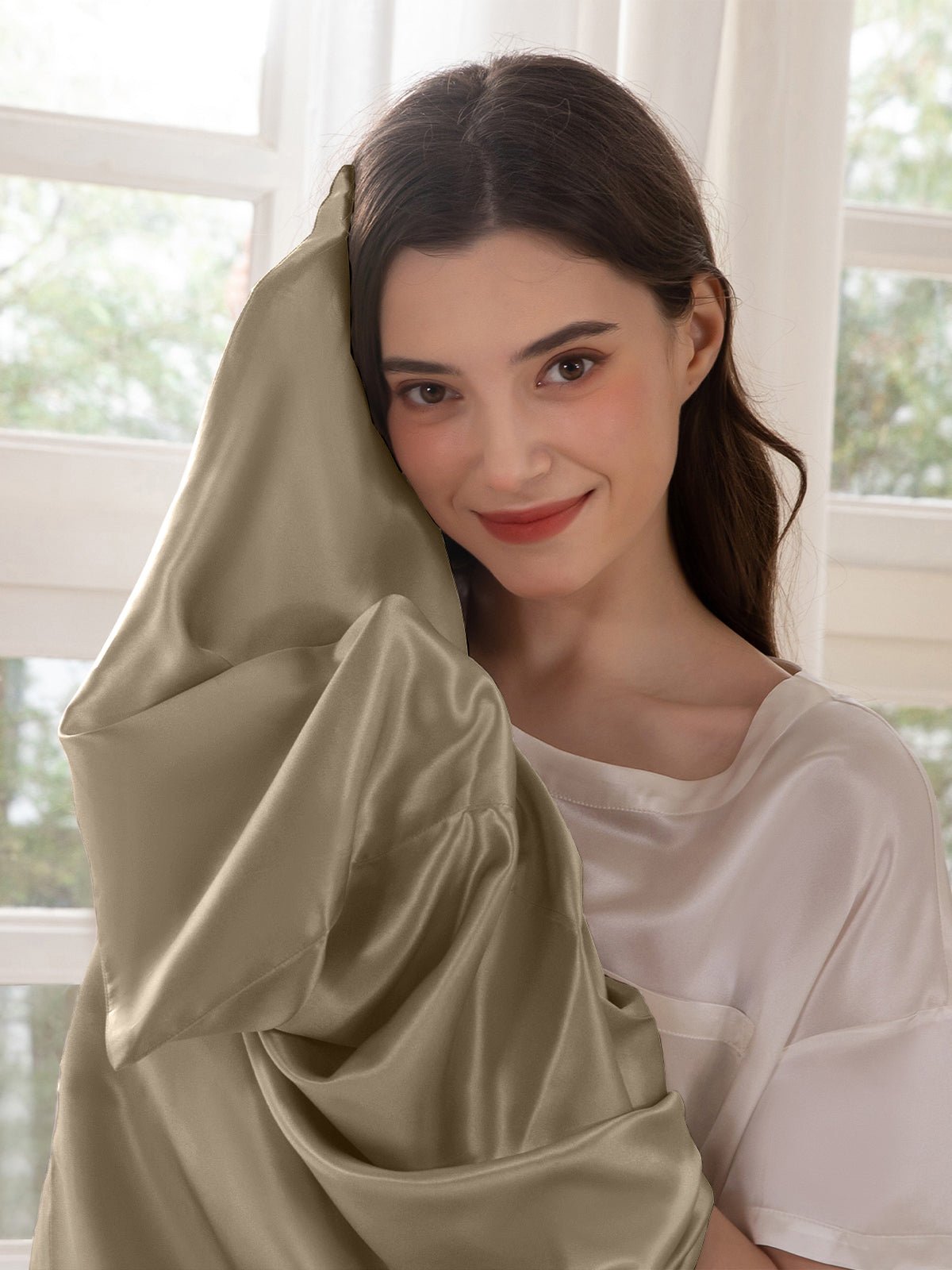 Premium Silk Pillowcase with Hidden Zipper