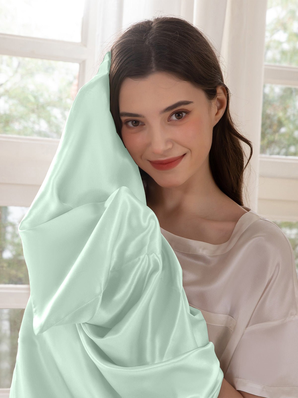 Premium Silk Pillowcase with Hidden Zipper