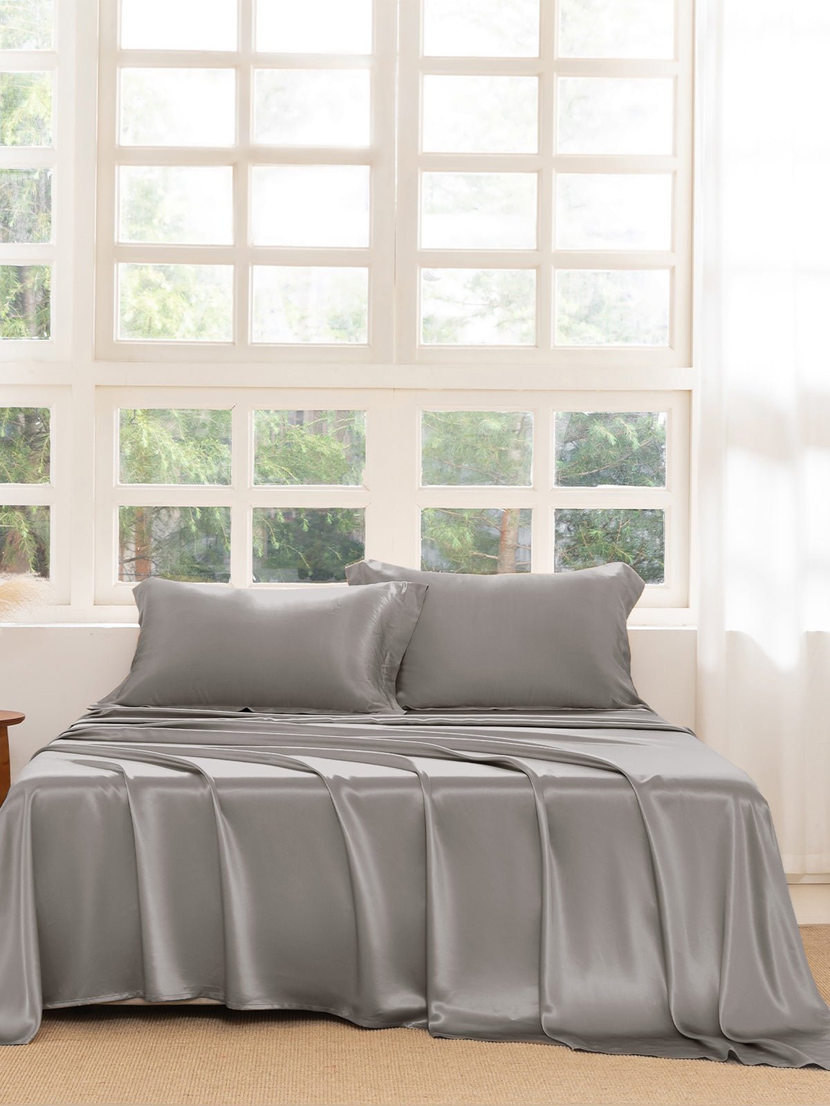 Premium Silk Sheet Set with Shams