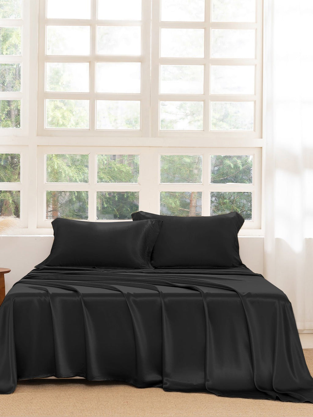 Premium Silk Sheet Set with Shams