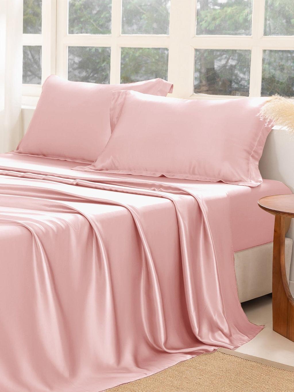 Premium Silk Sheet Set with Shams