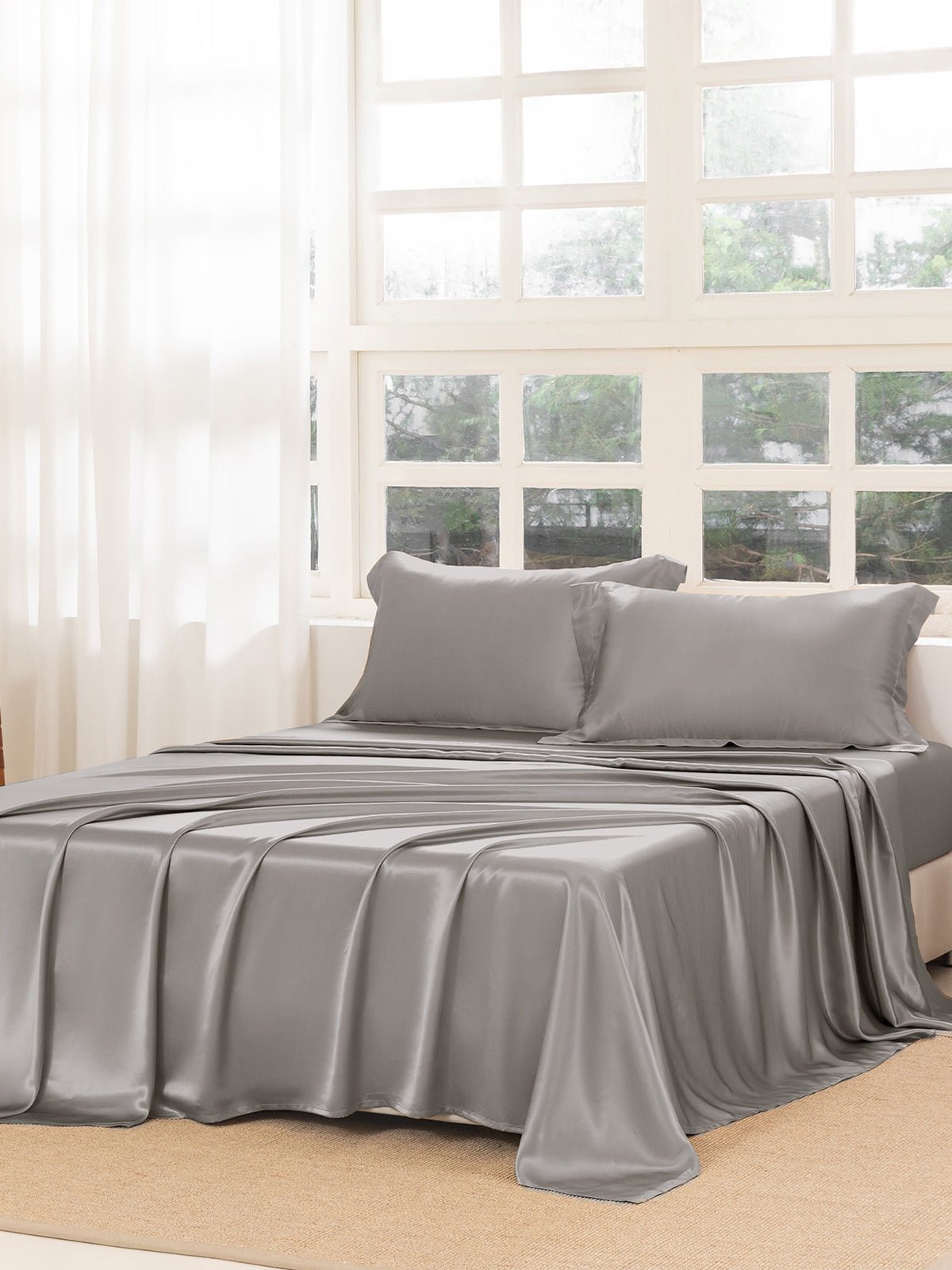 Premium Silk Sheet Set with Shams