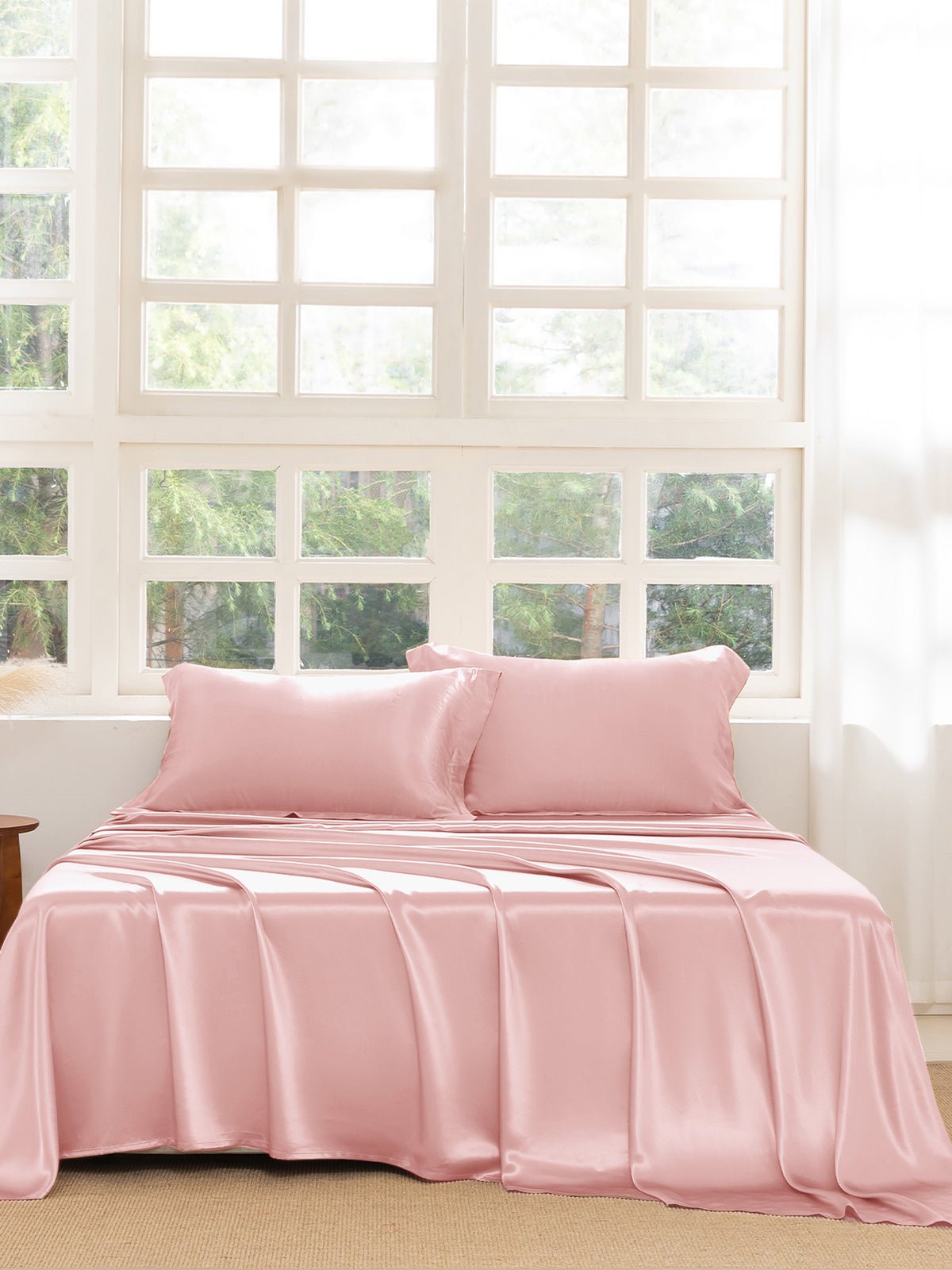 Premium Silk Sheet Set with Shams