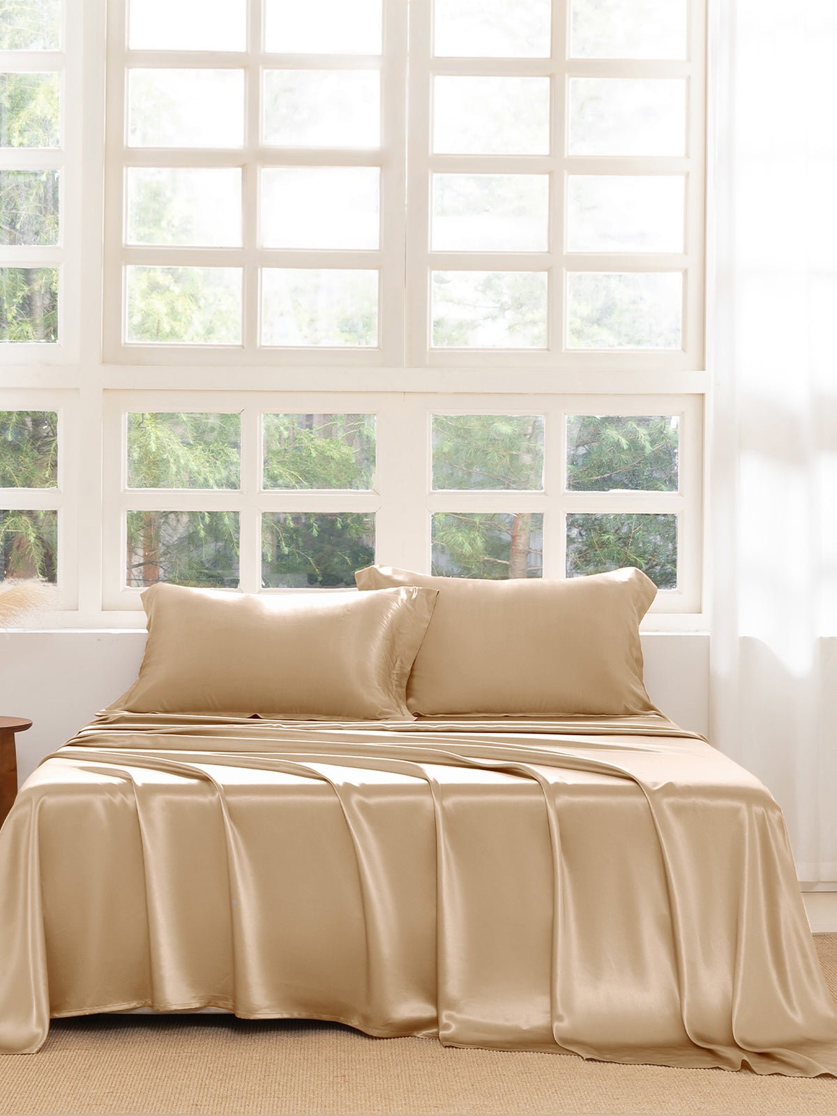 Premium Silk Sheet Set with Shams