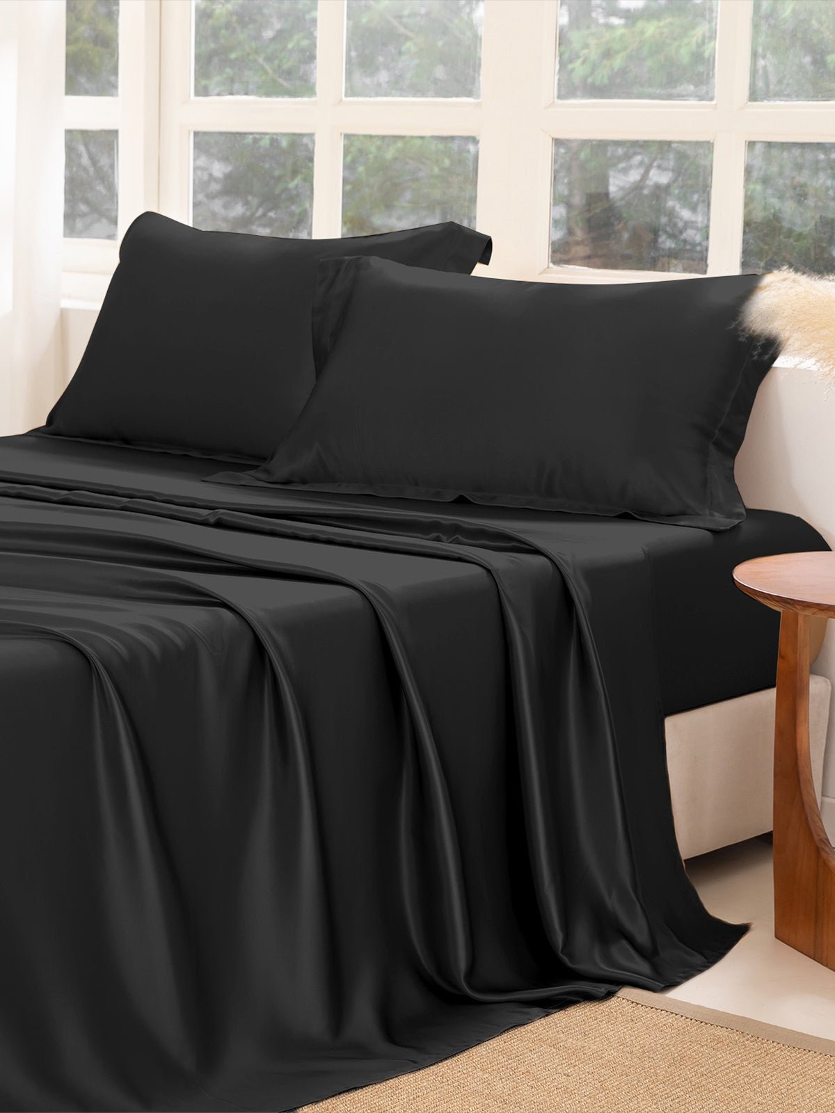 Premium Silk Sheet Set with Shams